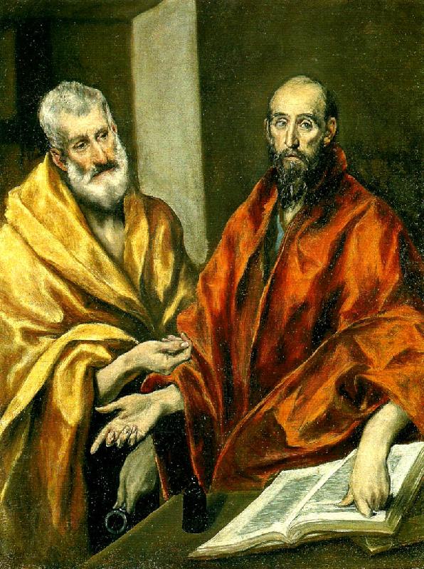 El Greco apostlarna petrus och paulus Germany oil painting art